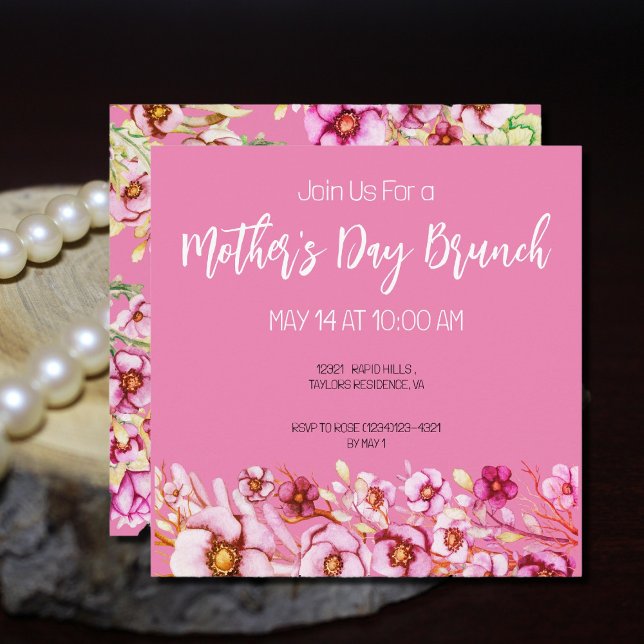Flores rosas - Brunch del Día de la Madre (Subido por el creador)