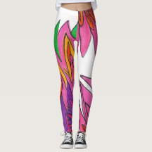 Flores rosas Leggings