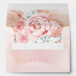 Flores rosas Pampas Sobre Elegante De Grasa