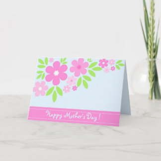 Flores rosas - Tarjeta