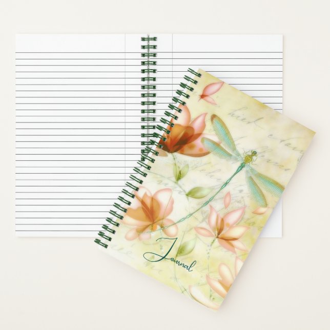 Flores rosas y diario de las libélulas (Interior)