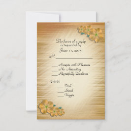Flores rusticas RSVP con elección de Entree