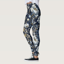 Flores salvajes al estilo de William Morris Leggin