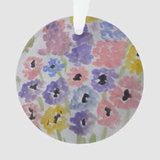 Flores salvajes de verano Decoración acrílica