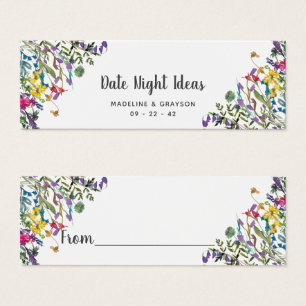 Flores salvajes Ducha de novia Fecha Noche Ideas T