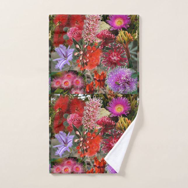 Flores salvajes nativas australianas (Toalla de mano)
