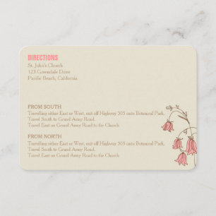 Flores salvajes que casan la tarjeta de las