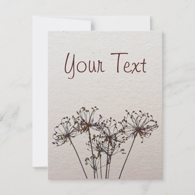 Flores secas de color de agua (Anverso)