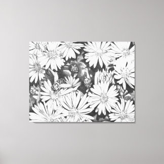 Flores silvestres abejas abejas arte Imprimir lien