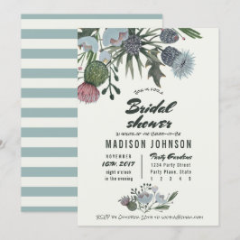 Flores silvestres azul pálido | Invitaciones para 