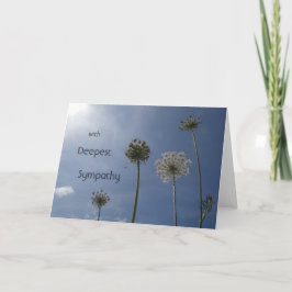 Flores Silvestres Blancas. Tarjeta de felicitación