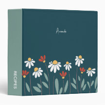 Flores silvestres coloridas 3 aglutinantes de anil