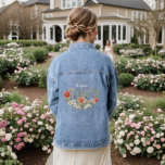 Flores silvestres coloridas La Chaqueta De Denim D<br><div class="desc">Hermosas flores silvestres coloridas La Boda de novia Denim Jacket</div>
