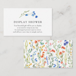 Flores silvestres coloridas Mostrar tarjeta de env