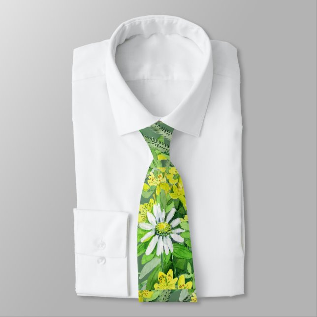 Flores silvestres de acuarela artística Corbata (Atado)