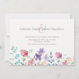 Flores silvestres de bonito | Invitaciones a la bo