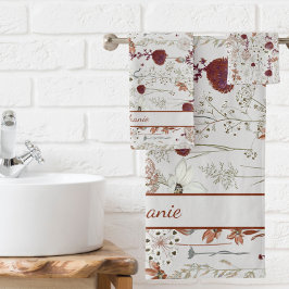 Flores silvestres de Borgoña Modernas | Elegante B