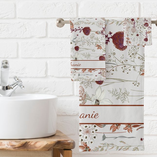 Flores silvestres de Borgoña Modernas | Elegante B (Subido por el creador)