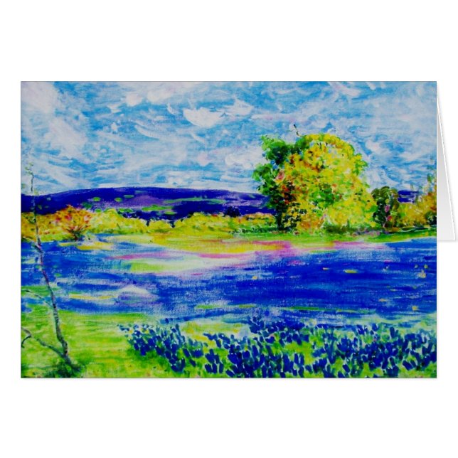 flores silvestres de color azul (Anverso (Horizontal))