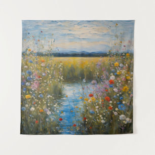 Flores silvestres de Tapiz Arte de verano Creek Fl