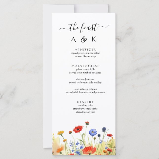 Flores Silvestres del Prado Primaveral (Anverso)