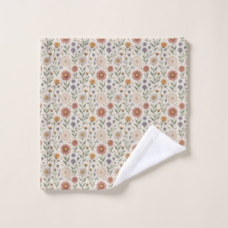 Flores silvestres dibujadas a mano con estilo patc