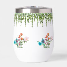 Flores silvestres e hiedra