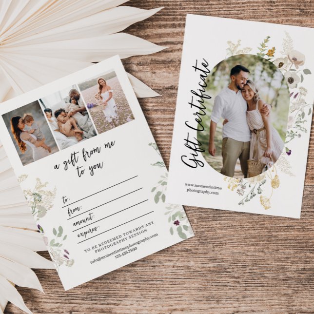 Flores silvestres | Foto de Oval | Tarjeta de rega (Subido por el creador)