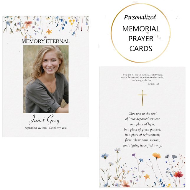 Flores silvestres Foto Tarjeta Orgánica de Oración (Subido por el creador)