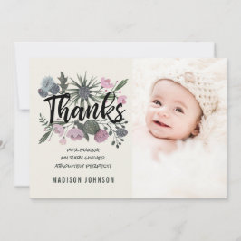 Flores Silvestres | Gracias | Tarjeta de Foto para