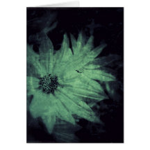 Flores silvestres Grunge la tarjeta de felicitació