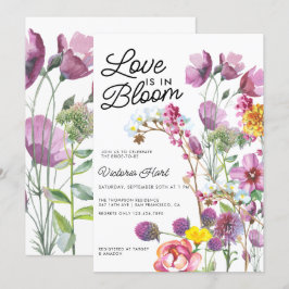 Flores silvestres | Invitación a la ducha nupcial