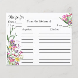 Flores silvestres Iris Bridal Ducha Tarjeta de sol