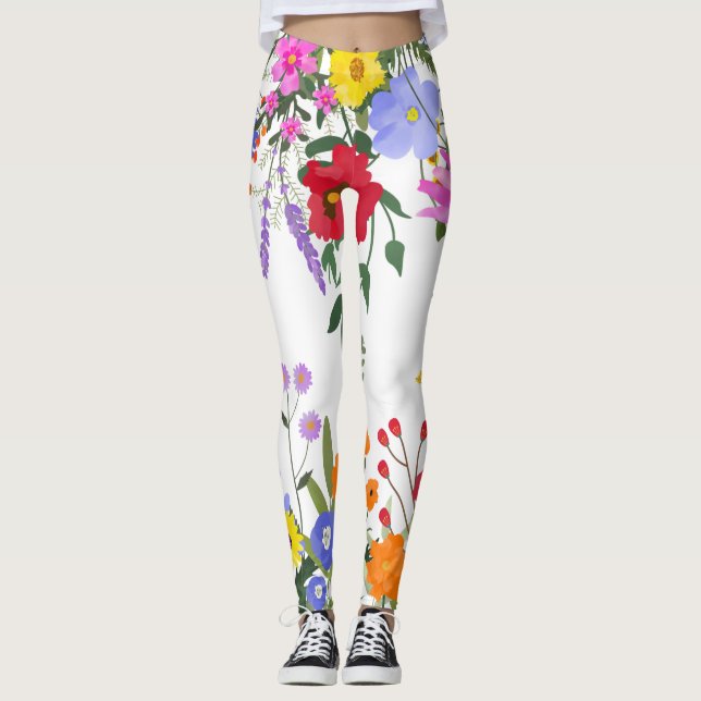 Flores silvestres Leggings (Anverso)