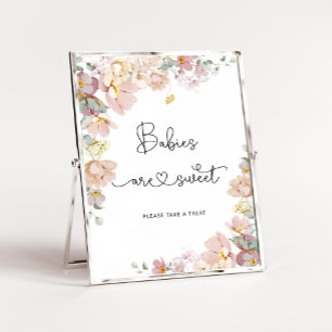 Flores silvestres Los bebés son Posters dulces