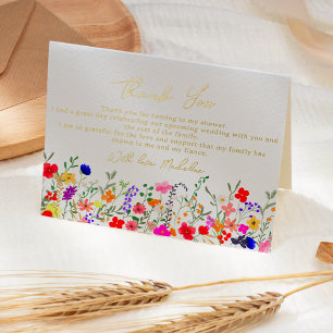 flores silvestres modernas boho brillantes agradec
