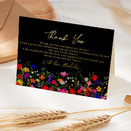 flores silvestres modernas boho brillantes agradec
