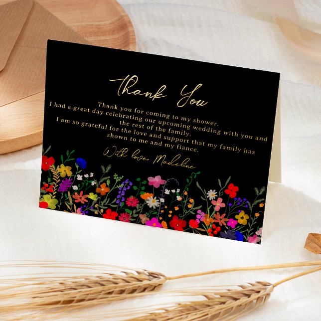 flores silvestres modernas boho brillantes agradec (Subido por el creador)