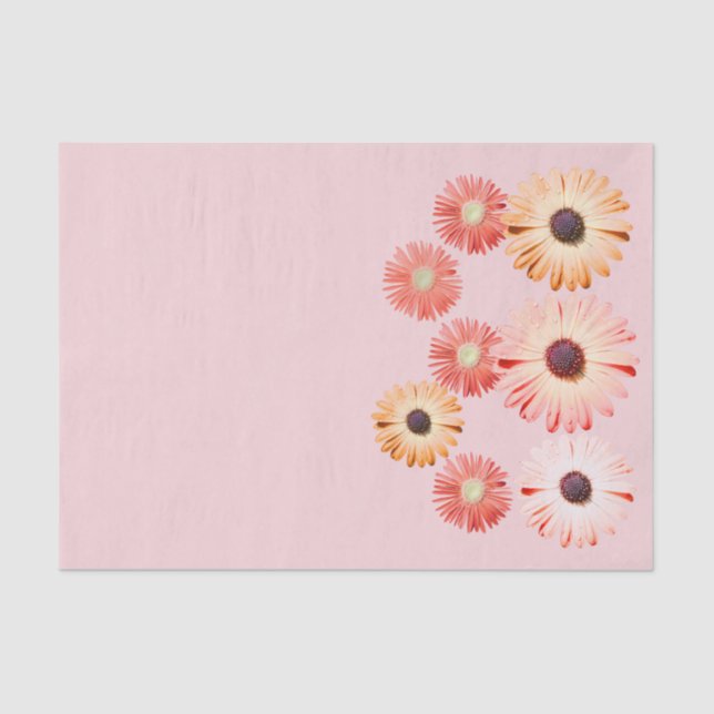 Flores Silvestres Montana En Papel Tejido Rosa (Anverso)