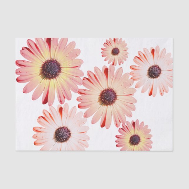 Flores Silvestres Montana En Papel Tejido Rosa (Anverso)