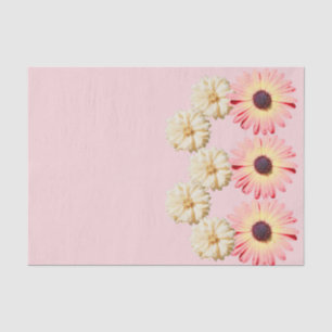 Flores Silvestres Montana En Papel Tejido Rosa