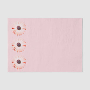 Flores Silvestres Montana En Papel Tejido Rosa