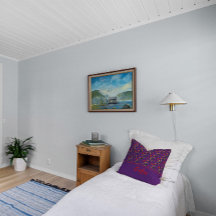 Flores silvestres patrón amapola almohada de lanza