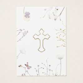 flores silvestres Primera tarjeta de recuerdo de l