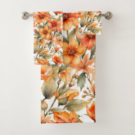 Flores silvestres rojas acuarela arte