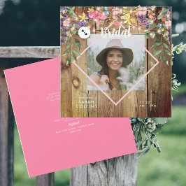 Flores silvestres rusticas Foto Invitación a la Ma