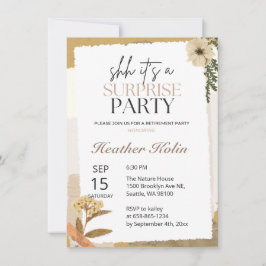 Flores silvestres rusticas tarjeta de retiro fotog