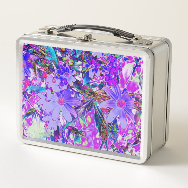 Flores silvestres tripales moradas y magenta color (Anverso)