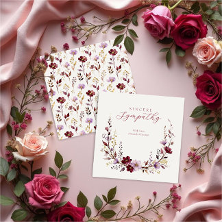Flores Silvestres y Ramas de Borgoña Refined Sympa