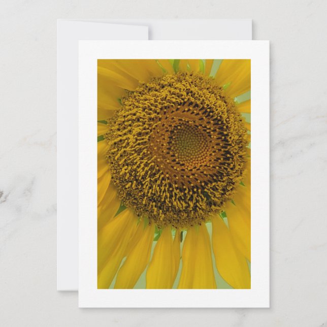 Flores soleadas: Invitación Personalizado (Anverso)